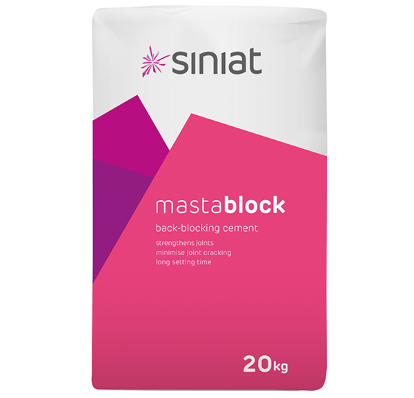 mastablock packaging 20kg - back-blocking cement