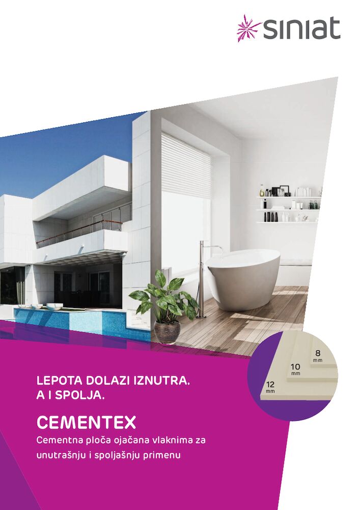 Cementna ploča Cementex Katalog Siniat