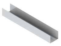 NIDA Metal UW50 zidni U profil od pocinkovanog čeličnog lima se koristi za montažu metalnih struktura zidova ili obloga.