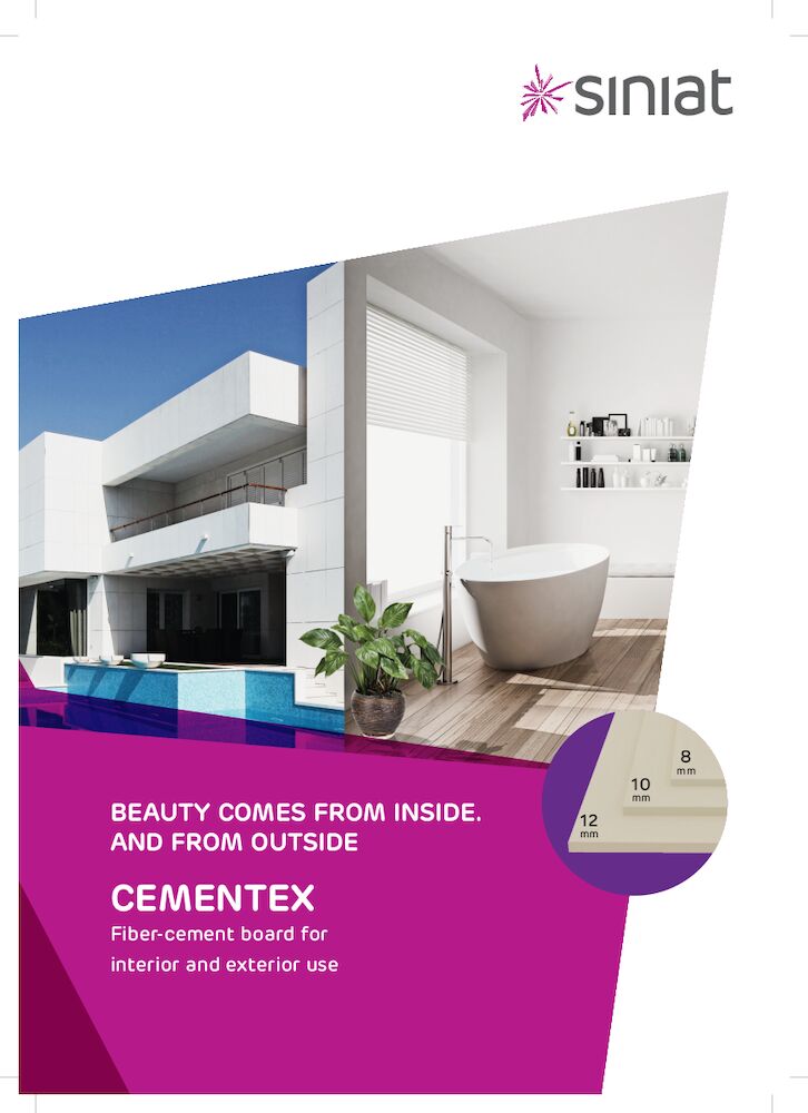 Cementex - Fiber-cement board for interior and exterior use