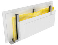 Pregradni zid tipa S sa dva sloja NIDA gips-kartonskih ploča i profila tipa CD60 za akustičnu izolaciju.
